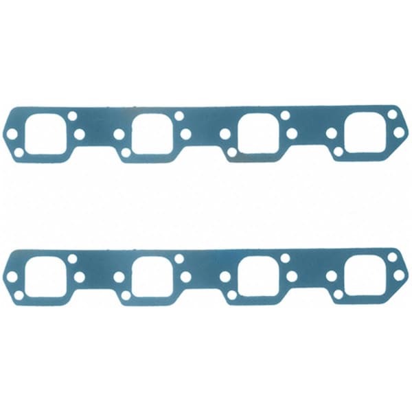 Bookazine 1427 1.650 x 1.600 in. Exhaust Manifold Gasket N-Head for 1963-1964 Small Blockford TI3608732 - main